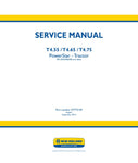 Unlock the full potential of your New Holland T4.55, T4.65, and T4.75 tractors with the comprehensive Service Manual (47772169) in PDF format. This essential guide provides detailed information on maintenance, troubleshooting, and repair, ensuring your equipment operates at peak performance.