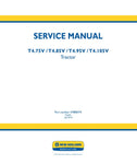 Unlock the full potential of your New Holland T4 series tractors with the comprehensive Service Manual (47888374) available in PDF format. This essential guide covers models T4.75V, T4.85V, T4.95V, and T4.105V, providing you with detailed information on maintenance, troubleshooting, and repair procedures to keep your equipment running smoothly.
