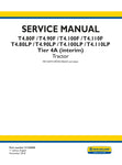 Unlock the full potential of your New Holland T4 series tractors with the comprehensive Tier 4A (Interim) Service Manual. This PDF file, designated as 51526006, is an essential resource for owners of models T4.80F, T4.90F, T4.100F, T4.110F, T4.80LP, T4.90LP, T4.100LP, and T4.110LP.