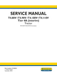 Unlock the full potential of your New Holland T4 series tractors with the comprehensive T4.80V, T4.90V, T4.100V, and T4.110V Tier 4A (Interim) Service Manual (51526023) in PDF format. This essential resource provides detailed maintenance procedures, troubleshooting tips, and specifications to ensure your equipment runs smoothly and efficiently. With easy navigation and clear illustrations, this manual is designed for both seasoned professionals and DIY enthusiasts, making it an invaluable tool for keeping 