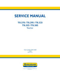 Unlock the full potential of your New Holland T8 series tractors with the comprehensive Service Manual (Part No. 84417609). This PDF file is an essential resource for owners of T8.270, T8.295, T8.325, T8.355, and T8.385 models, providing detailed insights into maintenance, troubleshooting, and repair procedures.