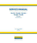 Unlock the full potential of your New Holland T8 series tractors with the comprehensive Service Manual (Part Number: 47386189). This PDF file is an essential resource for both seasoned mechanics and DIY enthusiasts, providing detailed insights into maintenance, troubleshooting, and repair procedures for models T8.275, T8.300, T8.330, T8.360, and T8.390.