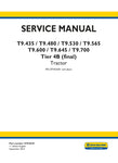 Unlock the full potential of your New Holland T9 series tractors with the comprehensive T9.435, T9.480, T9.530, T9.565, T9.600, T9.645, and T9.700 Tier 4B (Final) Service Manual (Part No. 47924549) in PDF format. This essential resource provides detailed maintenance procedures, troubleshooting tips, and technical specifications to ensure your equipment operates at peak performance. With easy navigation and clear illustrations, this manual is designed for both seasoned professionals and DIY enthusiasts
