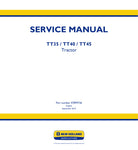 Discover the ultimate resource for your New Holland TT35, TT40, and TT45 tractors with the comprehensive service manual (part number 47899736) available in a convenient PDF format. This manual is designed to provide you with detailed information on maintenance, troubleshooting, and repair procedures, ensuring your tractor operates at peak performance.