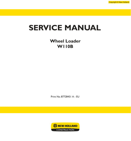 Unlock the full potential of your New Holland W110B Wheel Loader with the comprehensive Service Manual (Part No. 87728451 A). This PDF file is designed specifically for the Tier 3 model, providing you with detailed insights into maintenance, troubleshooting, and repair procedures. With clear illustrations and step-by-step instructions, you can ensure optimal performance and longevity of your equipment. Invest in this essential resource to keep your loader running smoothly and efficiently, minimizing downtim