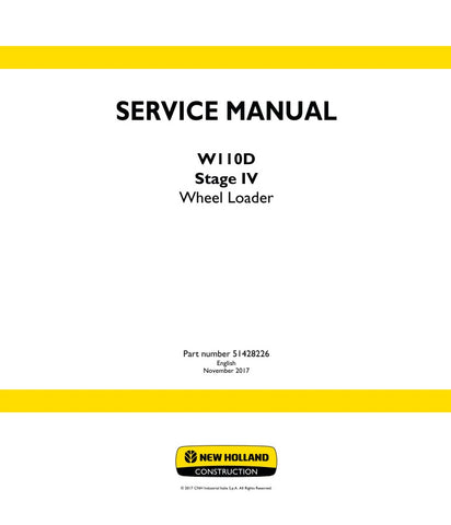 Enhance your maintenance capabilities with the NEW HOLLAND W110D STAGE IV WHEEL LOADER SERVICE MANUAL (51428226) in PDF format. This comprehensive guide provides detailed instructions, diagrams, and troubleshooting tips to ensure your equipment operates at peak performance. Perfect for technicians and DIY enthusiasts alike, this manual is an essential resource for efficient repairs and servicing, helping you save time and reduce downtime. Invest in your machinery's longevity and reliability today!