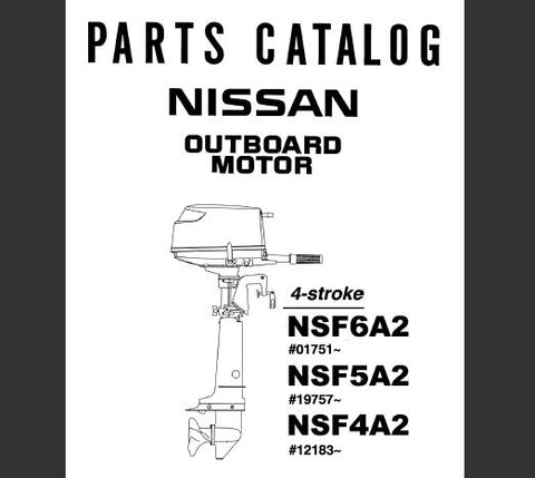 Discover the ultimate resource for maintaining your Nissan 2002 NSF6A2, NSF5A2, and NSF4A2 4-stroke outboard motors with our comprehensive Parts Catalog Manual. This PDF file is meticulously designed to provide you with detailed diagrams, part numbers, and specifications, ensuring you have everything you need at your fingertips for efficient repairs and maintenance.