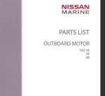 Discover the ultimate resource for maintaining your Nissan 2005 NSF4B, NSF5B, and NSF6B outboard motors with our comprehensive Parts Catalog Manual. This PDF file is meticulously designed to provide you with detailed diagrams, part numbers, and specifications, ensuring you have everything you need at your fingertips for efficient repairs and maintenance.