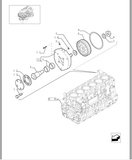 New Holland B002 Engine Parts Catalog Manual F3AE0684E 504003648-84072065