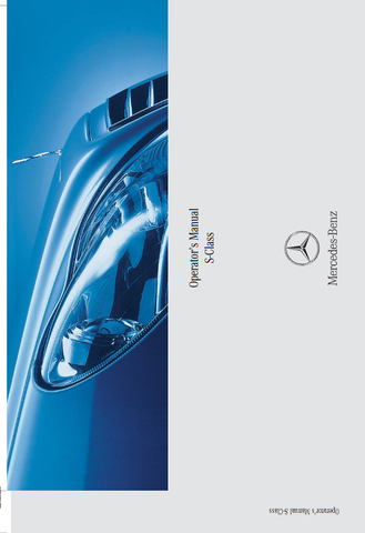 Manual - 2006 Mercedes-Benz S350, S430, S500, S55 AMG, S600, S65 AMG