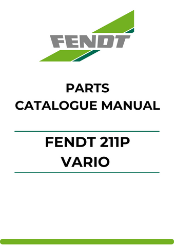 With clear illustrations and part numbers, locating the right components for your machinery has never been easier. This manual streamlines your repair process, saving you time and reducing the risk of errors, so you can keep your Fendt 211P Vario running smoothly.