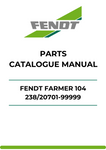 Discover the ultimate resource for your Fendt Farmer 104 with our comprehensive Parts Catalog Manual. This PDF file is meticulously designed to provide you with detailed diagrams and specifications, ensuring you have all the information you need for efficient maintenance and repairs.