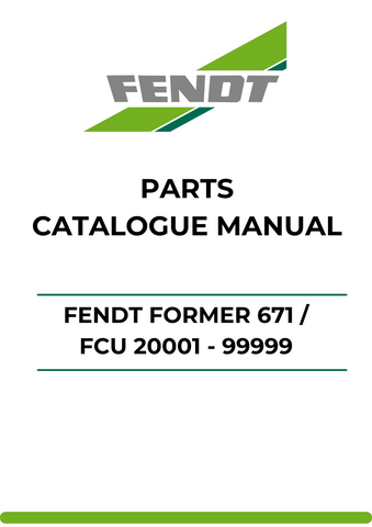 Discover the ultimate resource for your Fendt Former 671 with our comprehensive Parts Catalog Manual. This PDF file is meticulously designed to provide you with detailed information on parts ranging from FCU 20001 to 99999, ensuring you have everything you need at your fingertips.