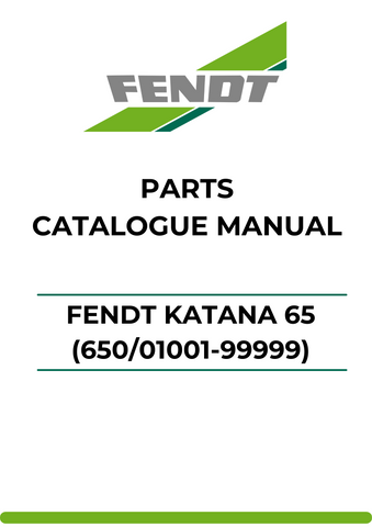 Discover the ultimate resource for your Fendt Katana 65 with our comprehensive Parts Catalog Manual. This PDF file is meticulously designed to provide you with detailed information on every component, ensuring you have the knowledge needed for efficient maintenance and repairs.