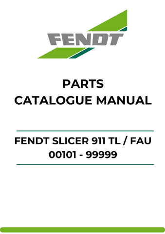 Discover the ultimate resource for your Fendt Slicer 911 TL with our comprehensive Parts Catalog Manual. This PDF file is meticulously designed to provide you with detailed information on every component, ensuring you have the right parts at your fingertips for efficient maintenance and repairs.