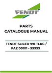 Discover the ultimate resource for your Fendt Slicer 991 TLKC with our comprehensive Parts Catalog Manual. This PDF file is meticulously designed to provide you with detailed information on every component, ensuring you have the right parts at your fingertips for efficient maintenance and repairs.