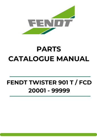 Discover the ultimate resource for your Fendt Twister 901 T with our comprehensive Parts Catalog Manual. This PDF file is meticulously designed to provide you with detailed information on parts ranging from FCD 20001 to 99999, ensuring you have everything you need at your fingertips.