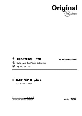 Discover the ultimate resource for your Pöttinger Agricultural CAT 270 Plus with our comprehensive Parts Catalog Manual in PDF format. This essential guide provides detailed diagrams and part numbers, ensuring you can easily identify and order the components you need to keep your equipment running smoothly.