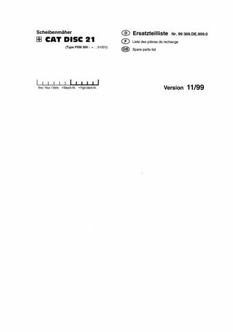 Discover the comprehensive POTTINGER AGRICULTURAL CAT DISC 21 PARTS CATALOG MANUAL, now available in a convenient PDF format. This essential manual is designed for farmers and agricultural professionals who require detailed information on parts and components for efficient maintenance and repair of their Pöttinger equipment.