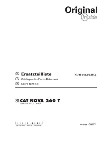Discover the essential Pöttinger Agricultural Cat Nova 260 T Parts Catalog Manual, a comprehensive PDF resource designed for farmers and equipment operators. This manual provides detailed diagrams and part numbers, ensuring you have all the information needed for efficient maintenance and repairs.