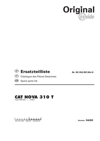 Discover the essential POTTINGER AGRICULTURAL CAT NOVA 310 T Parts Catalog Manual, now available in a convenient PDF format. This comprehensive guide is designed to provide you with detailed information on all parts and components, ensuring you have everything you need for efficient maintenance and repairs.
