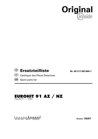 Discover the comprehensive POTTINGER AGRICULTURAL EUROHIT 91, AZ, NZ PARTS CATALOG MANUAL, available in a convenient PDF format. This essential manual is designed for farmers and agricultural professionals seeking detailed information on parts and maintenance for the Eurohit 91 model, ensuring optimal performance and longevity of your equipment.