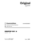Discover the essential Pöttinger Agricultural Eurotop 881 Parts Catalog Manual, now available in a convenient PDF format. This comprehensive guide is designed to provide you with detailed information on all parts and components of the Eurotop 881, ensuring you have everything you need for efficient maintenance and repairs.