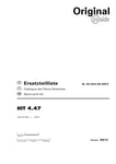 Discover the essential Pöttinger Agricultural HIT 4.47 Parts Catalog Manual, now available in a convenient PDF format. This comprehensive manual is designed to provide you with detailed information on all parts and components of the HIT 4.47 model, ensuring you have everything you need for maintenance and repairs at your fingertips.