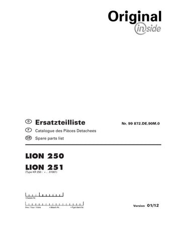 Discover the essential POTTINGER AGRICULTURAL LION 250, 251 Parts Catalog Manual, now available in a convenient PDF format. This comprehensive manual is designed to provide you with detailed information on parts and components, ensuring you have everything you need for efficient maintenance and repairs.