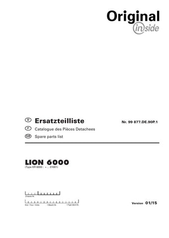 Discover the ultimate resource for your Pöttinger Agricultural Lion 6000 with our comprehensive Parts Catalog Manual in PDF format. This essential guide provides detailed diagrams and specifications, ensuring you have all the information you need to maintain and repair your equipment efficiently.