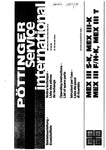 Discover the essential Pöttinger Agricultural MEX III Operating Instruction and Parts Catalog Manual, now available in a convenient PDF format. This comprehensive guide is designed to enhance your understanding of the MEX III model, ensuring you can operate and maintain your equipment with confidence.