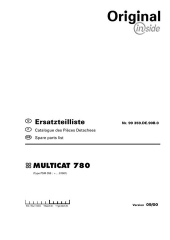 Discover the ultimate resource for your Pöttinger Agricultural Multicat 780 with our comprehensive Parts Catalog Manual in PDF format. This essential guide provides detailed diagrams and specifications, ensuring you have all the information you need to maintain and repair your equipment efficiently.