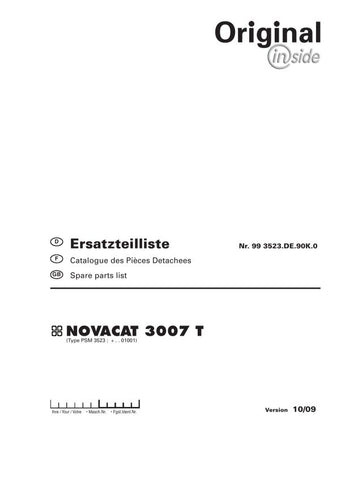 Discover the essential POTTINGER AGRICULTURAL NOVACAT 3007 T PARTS CATALOG MANUAL, now available in a convenient PDF format. This comprehensive manual is designed to provide you with detailed information on all parts and components of the NOVACAT 3007 T, ensuring you have everything you need for maintenance and repairs at your fingertips.