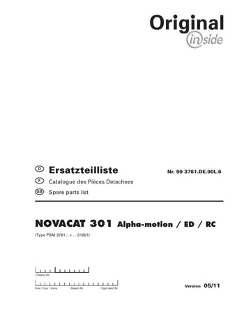 Discover the comprehensive POTTINGER AGRICULTURAL NOVACAT 301 ALPHA-MOTION ED RC PARTS CATALOG MANUAL, now available in a convenient PDF format. This essential manual is designed for farmers and agricultural professionals who require detailed information on parts and maintenance for the NOVACAT 301 model, ensuring optimal performance and longevity of your equipment.