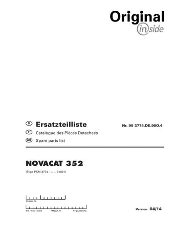 Discover the essential Pöttinger Agricultural Novacat 352 Parts Catalog Manual, now available in a convenient PDF format. This comprehensive manual is designed to provide you with detailed information on all parts and components of the Novacat 352, ensuring you have everything you need for maintenance and repairs at your fingertips.