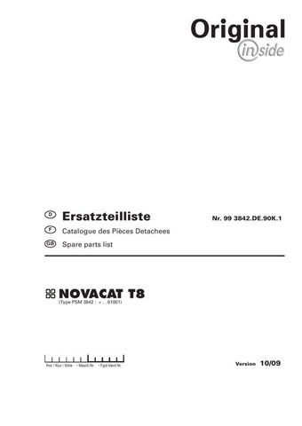 Discover the comprehensive POTTINGER AGRICULTURAL NOVACAT T8 PARTS CATALOG MANUAL, now available in a convenient PDF format. This essential manual is designed for farmers and agricultural professionals who require detailed information on parts and maintenance for the NOVACAT T8 model, ensuring optimal performance and longevity of your equipment.