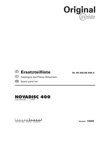 Discover the essential Pöttinger Agricultural Novadisc 400 Parts Catalog Manual, now available in a convenient PDF format. This comprehensive manual is designed to provide you with detailed information on all parts and components of the Novadisc 400, ensuring you have everything you need for efficient maintenance and repairs.