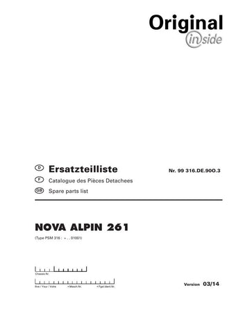Discover the ultimate resource for your Pöttinger Agricultural Nova Alpin 261 with our comprehensive Parts Catalog Manual in PDF format. This essential guide provides detailed diagrams and specifications, ensuring you have all the information needed for efficient maintenance and repairs.