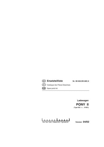 Discover the comprehensive POTTINGER AGRICULTURAL PONY II PARTS CATALOG MANUAL, now available in a convenient PDF format. This essential resource is designed for farmers and agricultural professionals seeking detailed information on parts and components for the PONY II model, ensuring you have everything you need at your fingertips.