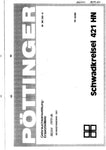 Discover the ultimate resource for your Pöttinger Agricultural Schwadkreisel 421 with our comprehensive Parts Catalog Manual, available in a convenient PDF format. This manual is meticulously designed to provide you with detailed information on every component, ensuring you have the knowledge needed for efficient maintenance and repairs.