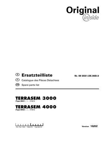 Discover the comprehensive POTTINGER AGRICULTURAL TERRASEM 3000, 4000 Parts Catalog Manual, available in a convenient PDF format. This essential resource is designed for farmers and agricultural professionals seeking detailed information on parts and maintenance for their POTTINGER equipment.
