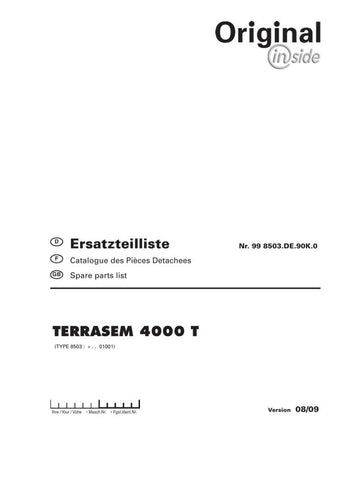 Discover the ultimate resource for your Pöttinger Agricultural Terrasem 4000 T with our comprehensive Parts Catalog Manual in PDF format. This essential guide provides detailed diagrams and specifications, ensuring you have all the information needed to maintain and repair your equipment efficiently.