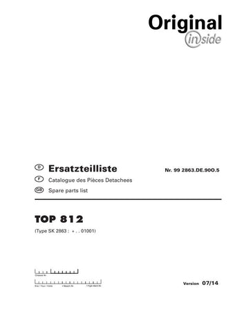 Discover the ultimate resource for your Pöttinger Agricultural Top 812 with our comprehensive Parts Catalog Manual in PDF format. This essential guide provides detailed diagrams and part numbers, ensuring you can easily identify and order the components you need to keep your equipment running smoothly.