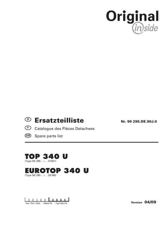 Discover the ultimate resource for your Pöttinger Agricultural Top Eurotop 340 U with our comprehensive Parts Catalog Manual in PDF format. This essential guide provides detailed diagrams and specifications, ensuring you have all the information needed for efficient maintenance and repairs.
