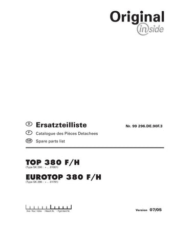 Discover the essential Pöttinger Agricultural Top Eurotop 380 F H Parts Catalog Manual, now available in a convenient PDF format. This comprehensive guide is designed to provide you with detailed information on all parts and components of the Eurotop 380 F H, ensuring you have everything you need for efficient maintenance and repairs.