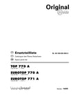 Discover the comprehensive Pöttinger Agricultural Top Eurotop 770, 701 A Parts Catalog Manual, now available in a convenient PDF format. This essential resource is designed for farmers and agricultural professionals seeking detailed information on parts and maintenance for their Eurotop equipment.