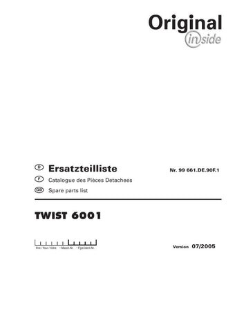 Discover the ultimate resource for your Pöttinger Agricultural Twist 6001 with our comprehensive Parts Catalog Manual in PDF format. This essential guide provides detailed diagrams and part numbers, ensuring you can easily identify and order the components you need to keep your equipment running smoothly.