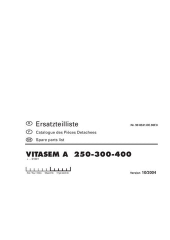 Discover the ultimate resource for your Pöttinger Agricultural Vitasem A 250, 300, and 400 models with our comprehensive Parts Catalog Manual in PDF format. This essential guide provides detailed diagrams and part numbers, ensuring you can easily identify and order the components you need to keep your equipment running smoothly.