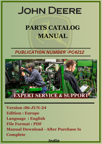 JOHN DEERE 1550, 1750, 1850, 1850N TRACTORS  PC4212 - PARTS CATALOG MANUAL