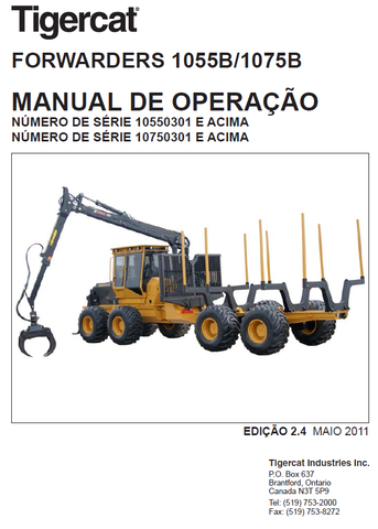 TIGERCAT 1075B, 1085B FORWARDER USER MANUAL